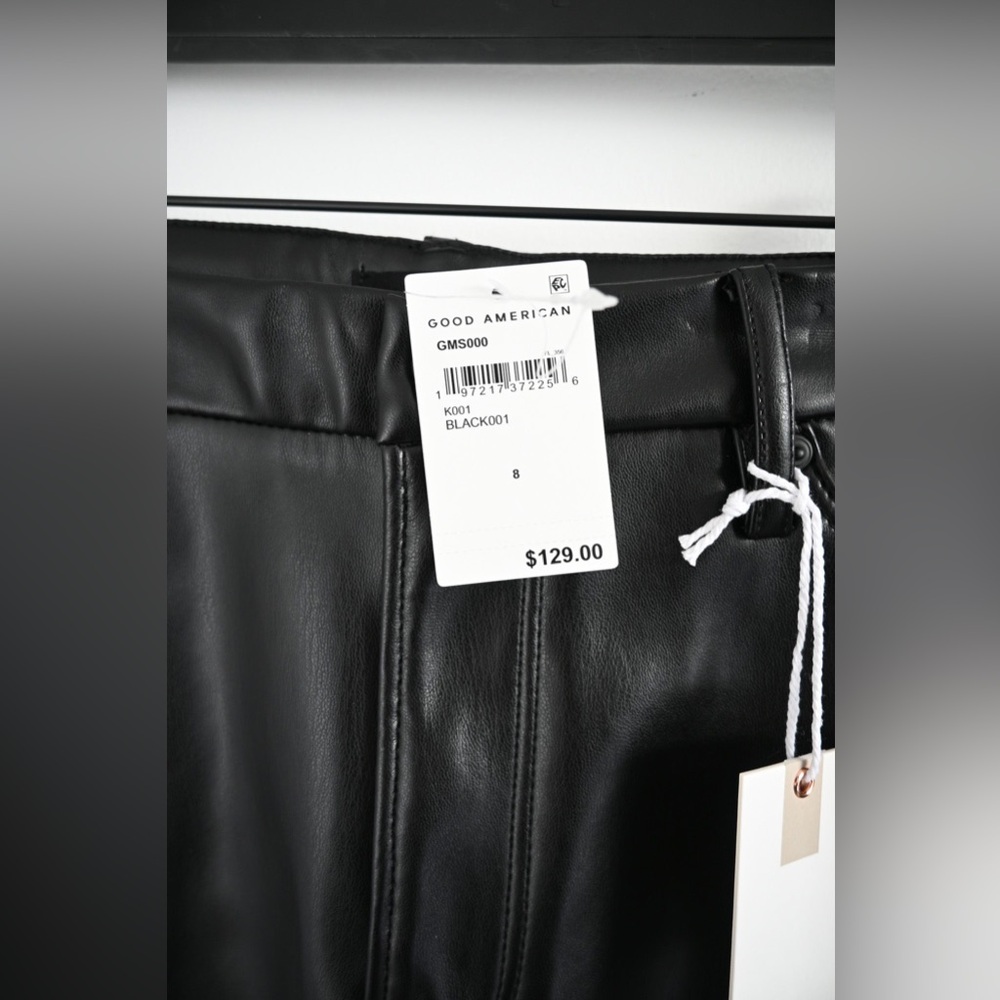 Good American “Better than leather” mini skirt NWT - Picture 8 of 8